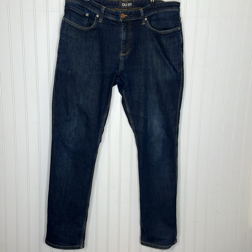 Du/Er Fleece Lined Relaxed Jeans Size 36